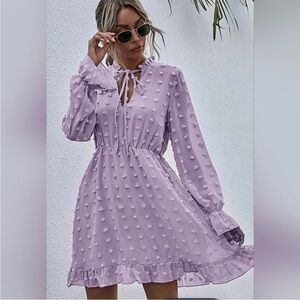 Swiss dot mini dress